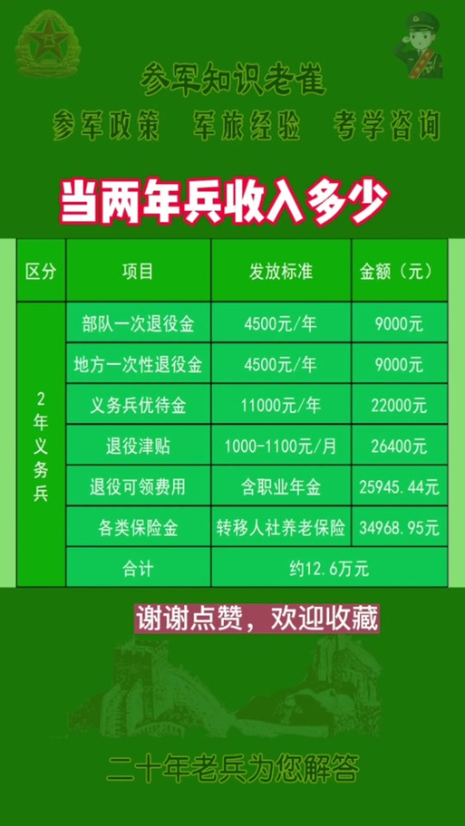 關(guān)于義務(wù)兵兩年能拿多少錢的全面解析，全面解析，義務(wù)兵兩年收入概覽